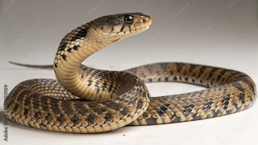 Fototapeta premium False Water Cobra on studio background