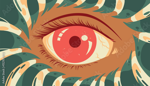 The eye of the woman