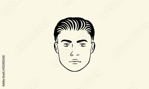Mans Classic Hairstyle.