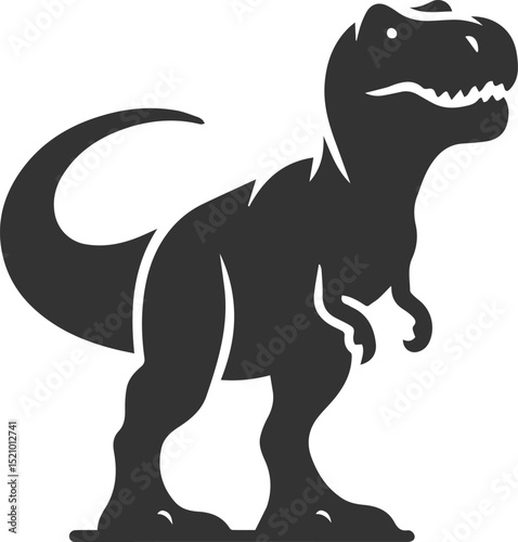 T rex animal tyrannosaurus vector silhouette drawing