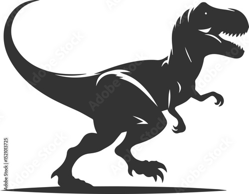T rex animal tyrannosaurus vector silhouette drawing