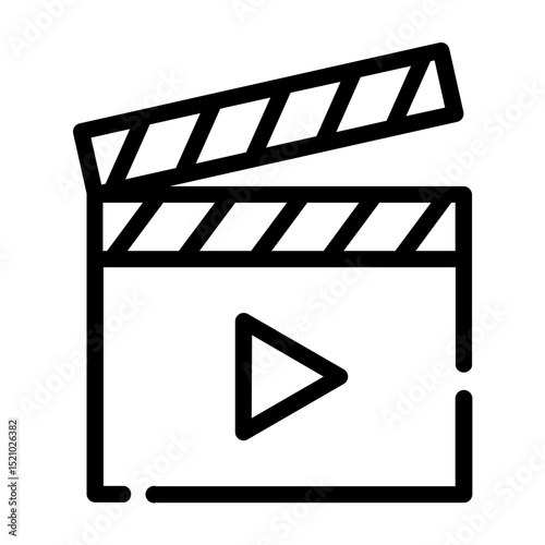 clapperboard Line Icon