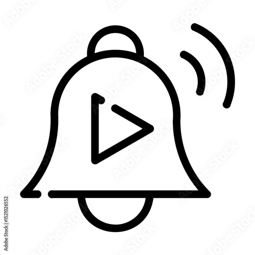 streaming notification Line Icon