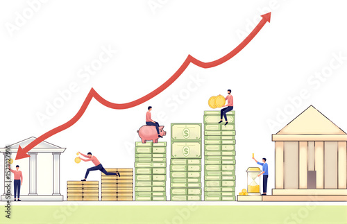 Financial Investment Growth Trend