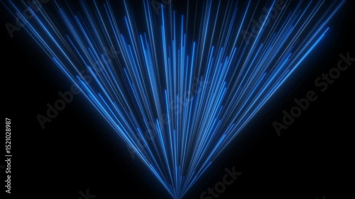 Blue Lines Going Spread Up Seamlessly Loopable