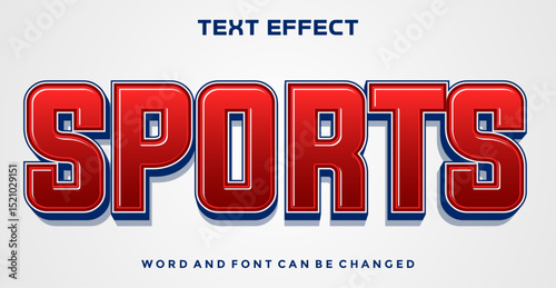 Sports editable text effect
