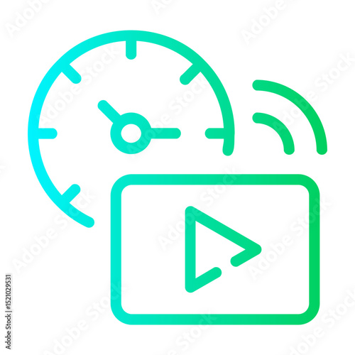 time Line Gradient Icon