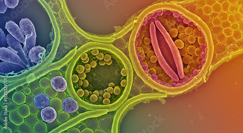 Guard Cells of Arabidopsis thaliana with Visible Stomata photo