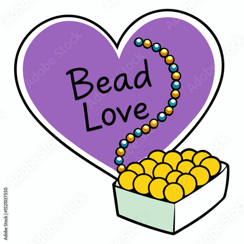 Mardi Gras beads spilling out of a gift box