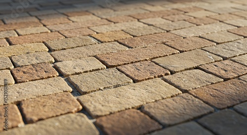 Natural stone mosaic enhances beauty of eco villa outdoor space with earth tones and textures for sustainable design