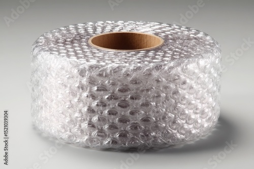 Bubble wrap roll used for packaging and shipping items safely during transport in various settings