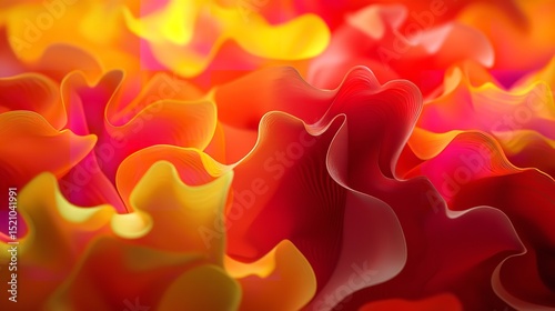 Vibrant abstract waves of orange and red for creative design backgrounds