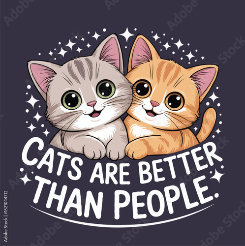 Funny Cat T-Shirt Design 