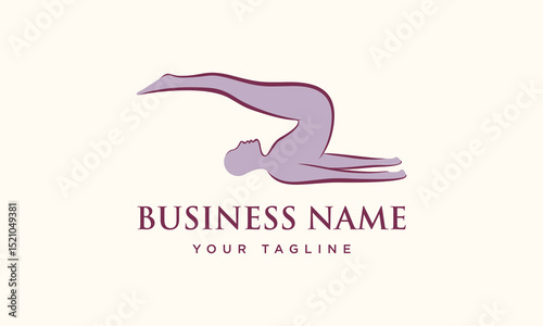 Yoga Pose Logo Design. (6)