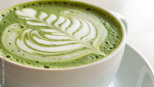 A Cup of Matcha Latte photo
