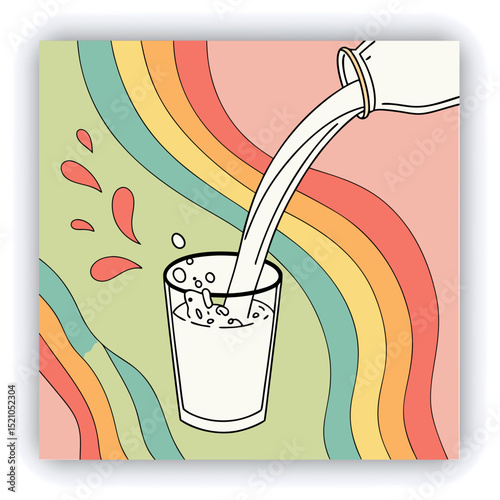 Abstract water splash blue and white background. Milk splash frame pattern. Yogurt or dairy cream wave border with drops