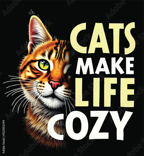 Cat Lover T-Shirt Design