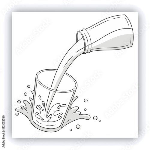 Abstract water splash blue and white background. Milk splash frame pattern. Yogurt or dairy cream wave border with drops
