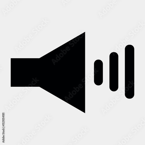 Black And White Volume on Icon eps