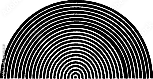 Geometric pattern engraving with stepped lines and concentric design for art projects