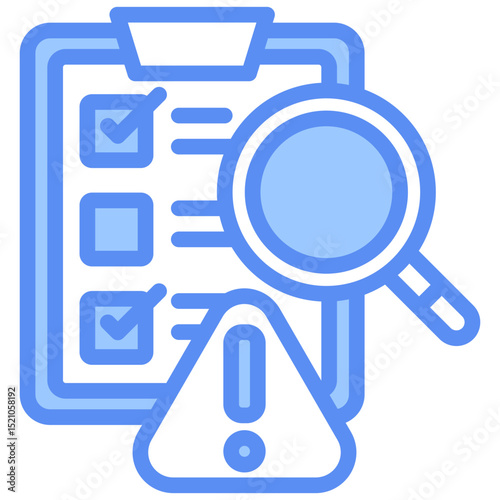 Error Check Blue Icon