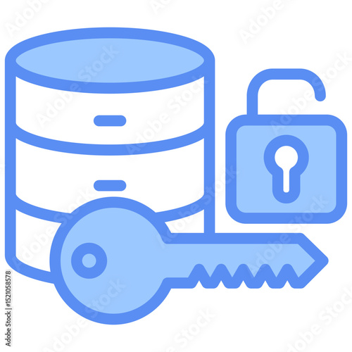 Data Access Blue Icon