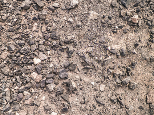 Soil and rocks as background