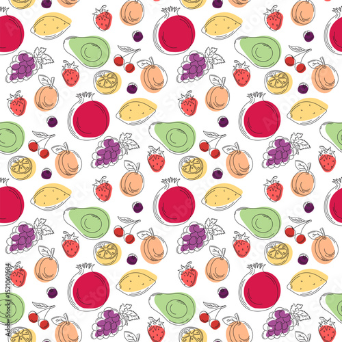 fruity seamless pattern