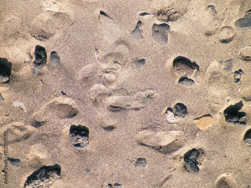 Rocks and sand - desert ground.