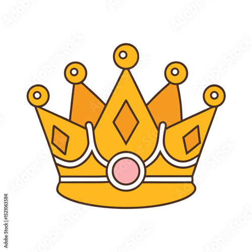 Royalty concept icon set vector illustration