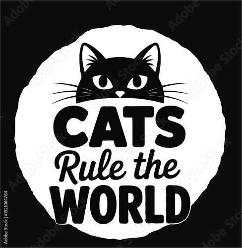 Funny Cat Lover T-Shirt Design"
