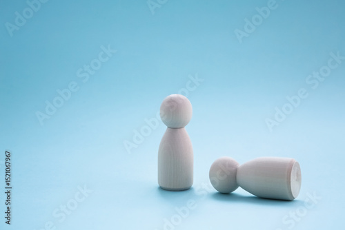 Character Psychology Victim wooden figure