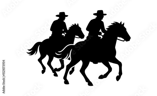 horse rider silhouette