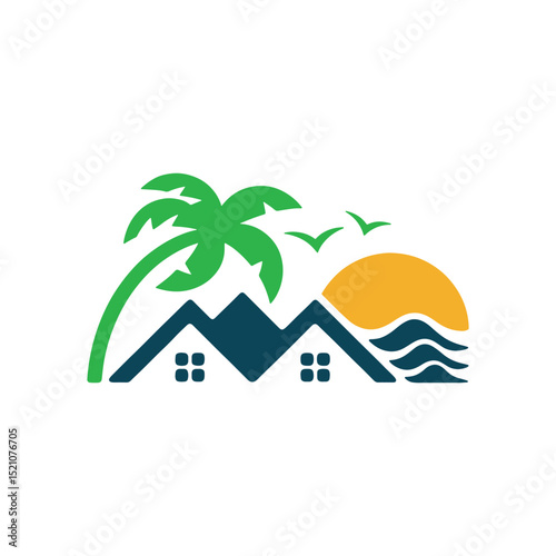 Unique travel logo Modern and minimalist vector and abstract logo