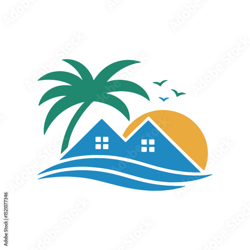Unique travel logo Modern and minimalist vector and abstract logo