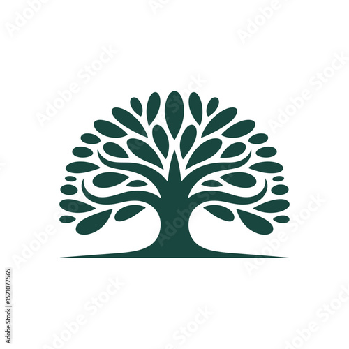 Unique tree logo Modern and minimalist vector and abstract logo