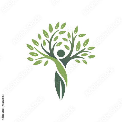 Unique wellness logo Modern and minimalist vector and abstract logo