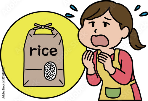 米が高値になって困惑する主婦