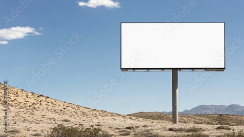 A glossy digital roadside billboard mockup showcasing an automotive service ad with car silhouette, empty text area for discount offers, and footer space for service center address
