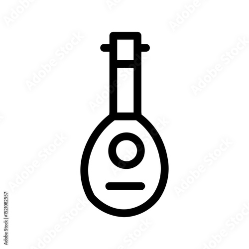 lute line icon