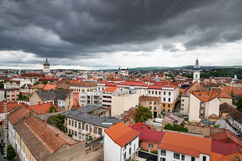 Obraz premium aerial view over Cluj-Napoca Romania