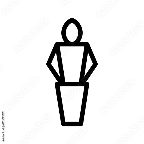 torch line icon