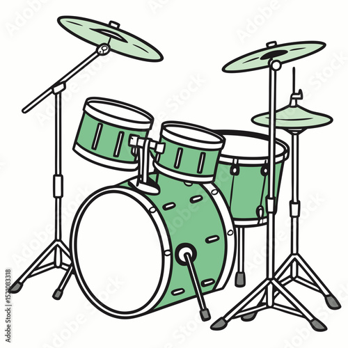 vector illustration of drum