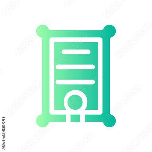 certificate gradient icon