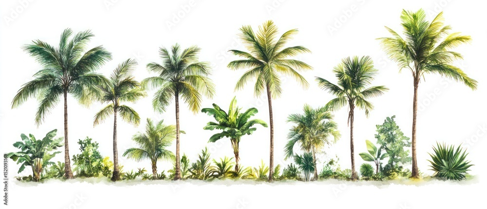 Obraz premium Tropical palm trees