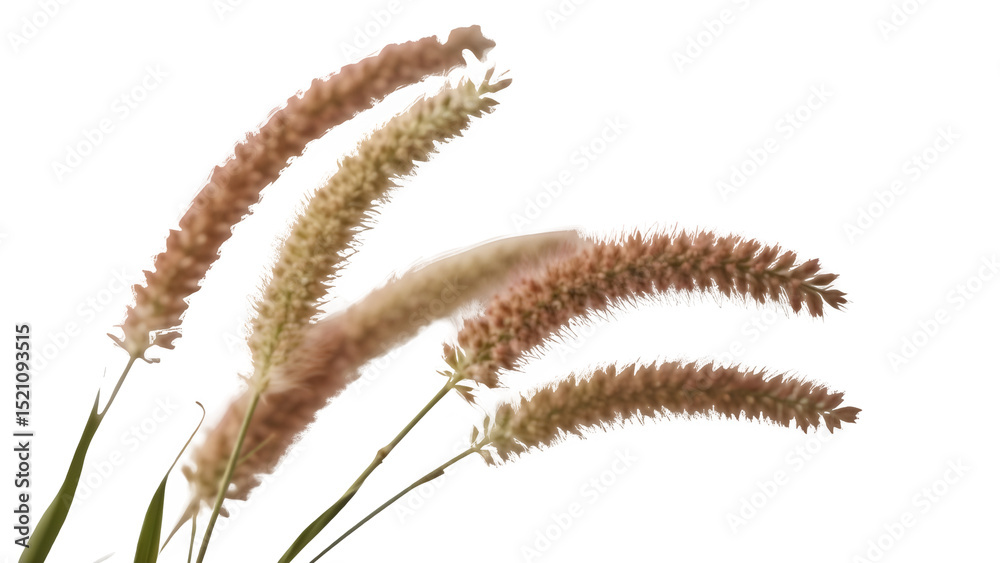 Obraz premium dry grass isolated on white