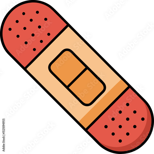 Bandage vector white background