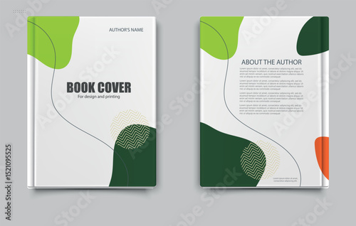 Corporate Ecology poster or cover with liquid form business. Annual report, book or catalog cover. Editable template.