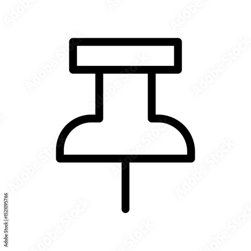 push pin line icon