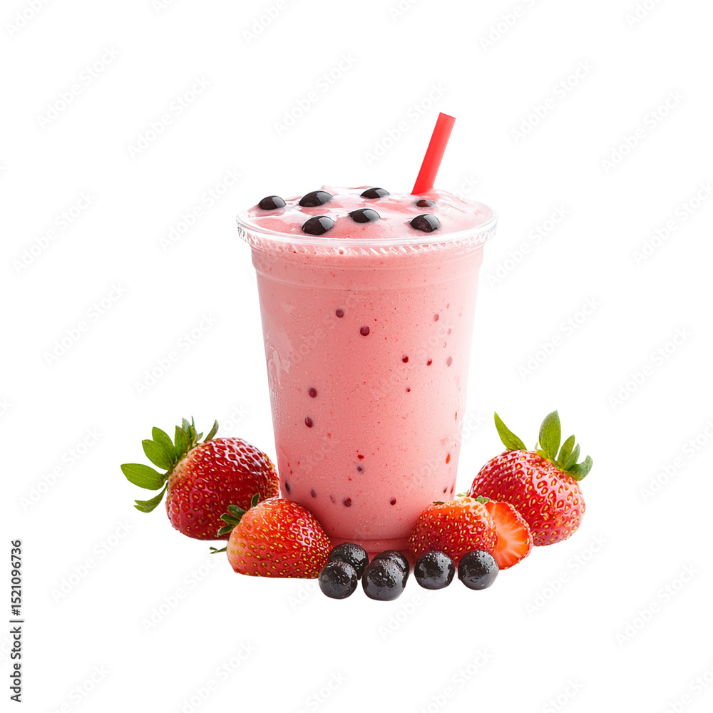 Strawberry Milkshake Smoothie in cup png Strawberry Milkshake Smoothie in cup png